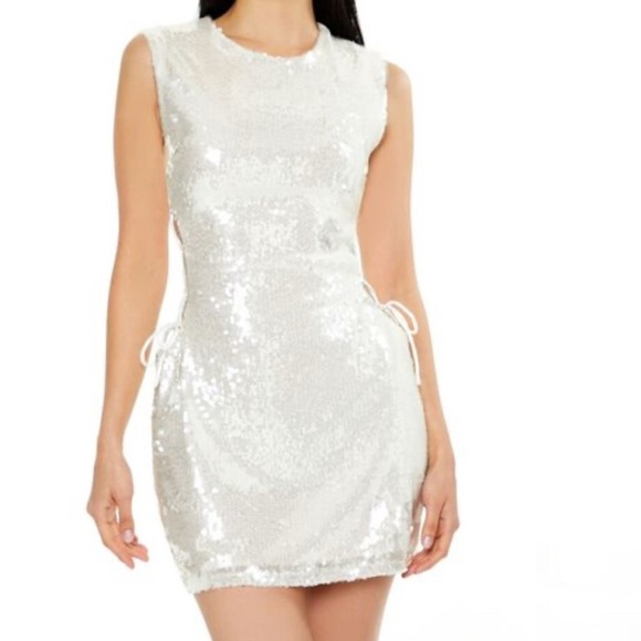 Forever 21 Dresses & Skirts - Forever 21 Dazzling White Sequin Mini Dress